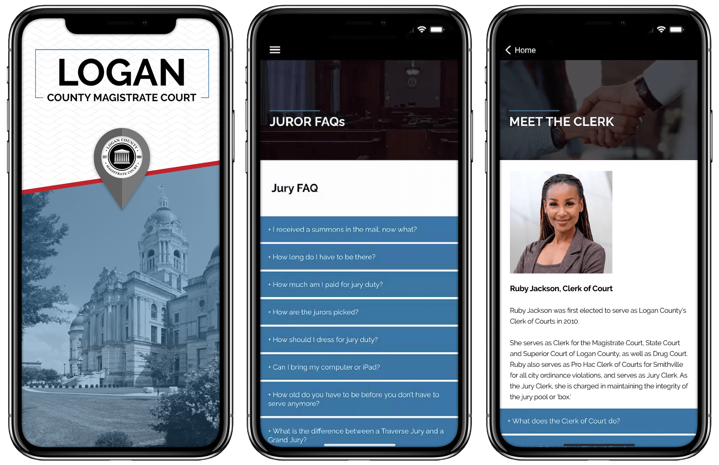 rapidENGAGE mobile app for courts and justice systems